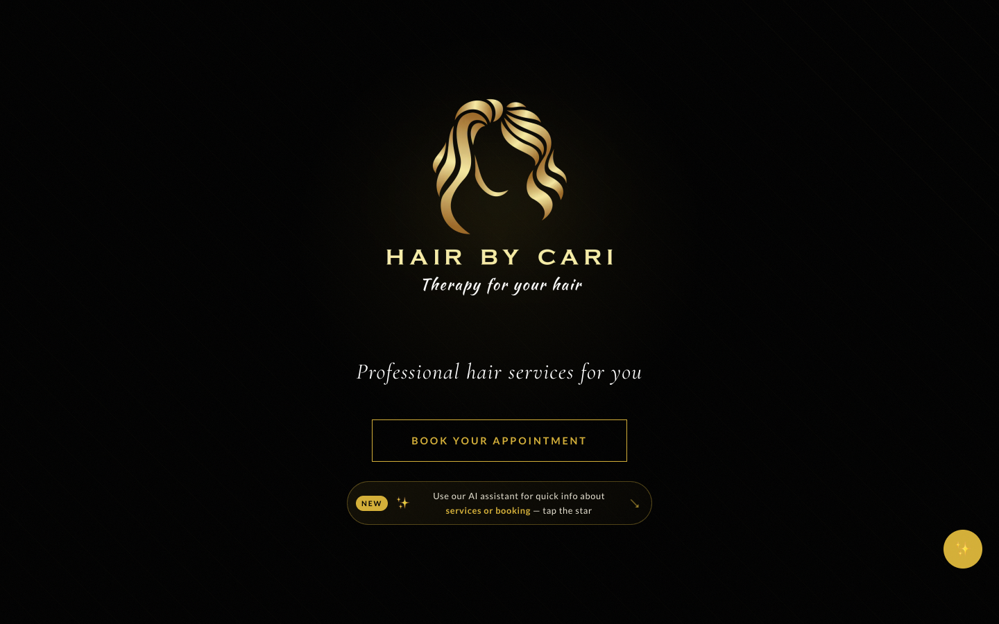 Hair by Cari homepage hero